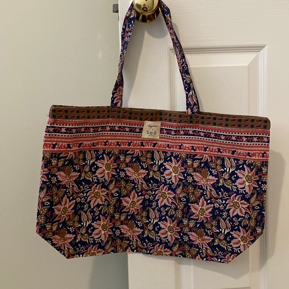 Sezane Handbags - Sézane x Sea New York Floral Cotton Tote Bag